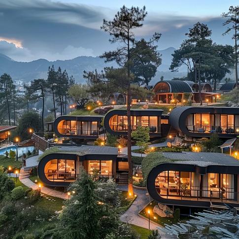 Mountain Resort by Sahar Ghahremani