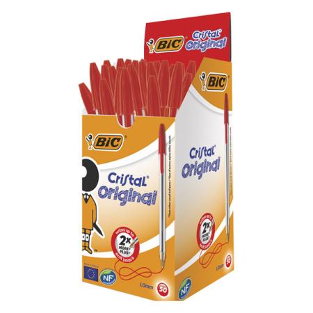 Balpen BIC cristal rood